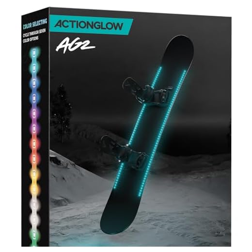 ActionGlow LED Snowboard Lighting System (AG2) | 7 Color Modes, 100% Waterproof, Super Bright, Visible from Over a Half Mile, Easy 5 Minute Install