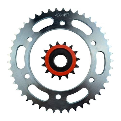 15t�t�����g45t�㎕�X�v���P�b�g�o�C�N�z�C�[���t�B�b�g428�h���C�u�`�F�[�����[�hYBR�ƌ݊���������܂�YBR 250 XG250 XT250�V���[�YXT250X�Z���E���[�^�[�T�C�N�����f���A�t�^�[�}�[�P�b�g����(Sprocket Kit)