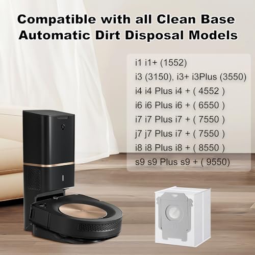 VBN 17 Pack Replacement Parts Bags, Compatible with irobot Roomba i & s & j Series i7+, i1+,i3+, i4+, i5+,i6+, j7+, S9+,Combo j8+ Clean Base Automatic Dirt Disposal Bags