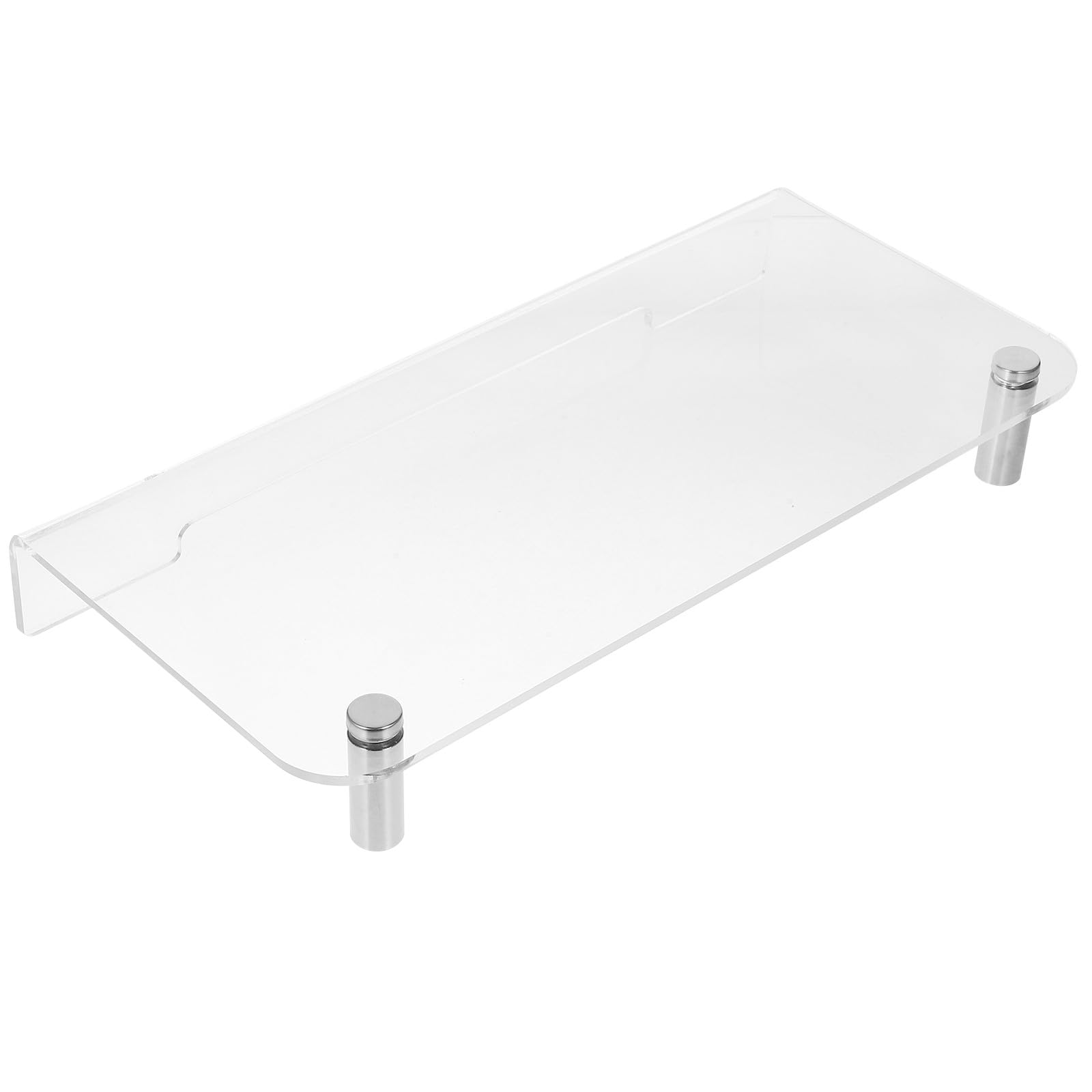 Support de moniteur en acrylique chic pour optimiser le télétravail