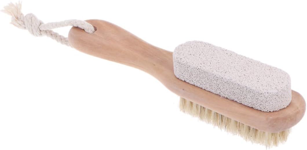 1Pc Double-Sided Pumice Stone Foot File Brush Portable Remover & Dead Skin Exfoliator Ideal for Pedicure Care and Smooth Feet