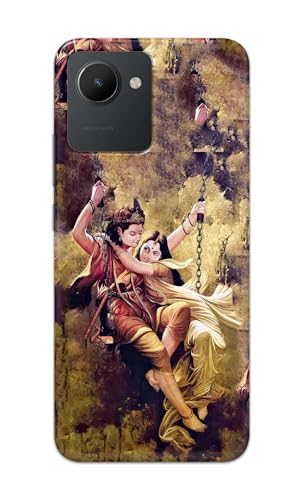 Image of Printed Hard Back Cover for Realme Narzo 50i Prime Back Cover (Radha Krishna Love -J1) -190724(EA)