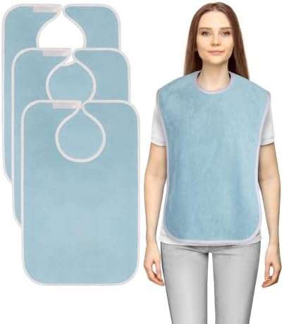 Utopia Towels Premium Quality Unisex Adult Bibs - Waterproof & Washable - Pack of 3