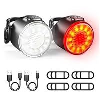 Mucek 2 Stück Kinderwagen Licht, Kinderwagen Beleuchtung, Kinderwagenlichter LED mit weißem rotem Licht, USB Wiederaufladbares Licht Kinderwagen, Kinderwagen Beleuchtung Zubehör für Alle Kinderwagen