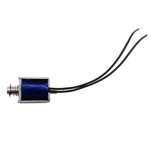 Miniatura 5 de 2PCS DC 3V 2.8 Mini Push Pull Electroimán lineal de 0.197 in Carrera Actuador de marco abierto eléctrico DC imán solenoide