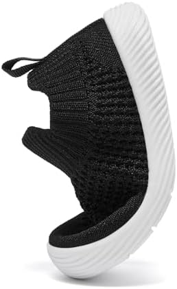 MORENDL Baby Shoes Toddler Walking Sock Shoes Infant Sneakers Boy & Girls Non-Slip Slipper Black 12-15Months — view 2