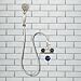 RecPro RV Showermiser Kit (Brushed Nickel) | Saves Water | Redirects to Freshwater Tank While Shower Heats Up | Color-Changing Cap Indicates Hot Water