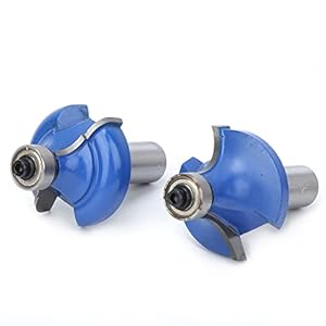 Aklosipy 2-teiliges Abrundfräser-Set für Holzbearbeitung