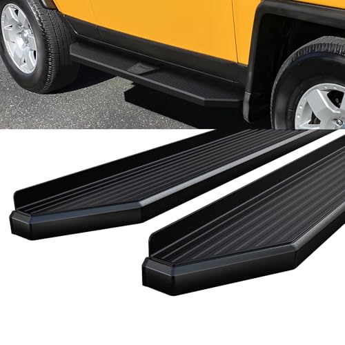 Estribos Running Board Flat Style 6" Negro para Toyota FJ Cruiser miniatura 4