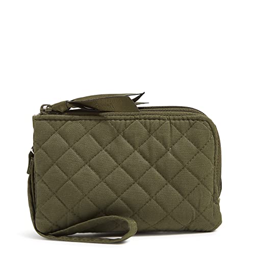 Image of Vera Bradley Women's Cotton Double Zip ID Case Wallet With RFID Protection