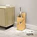 Zidao Moderno soporte rectangular para paraguas de metal blanco con soportes geométricos,...