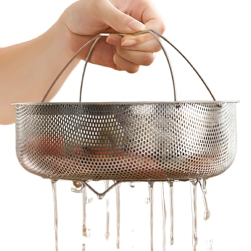 Vapor para ollas – Utensilio de cocina con asa, inserto de vapor de acero inoxidable – para casa residencia estudiantil apartamento preparación diaria de comidas planificación de dietas
