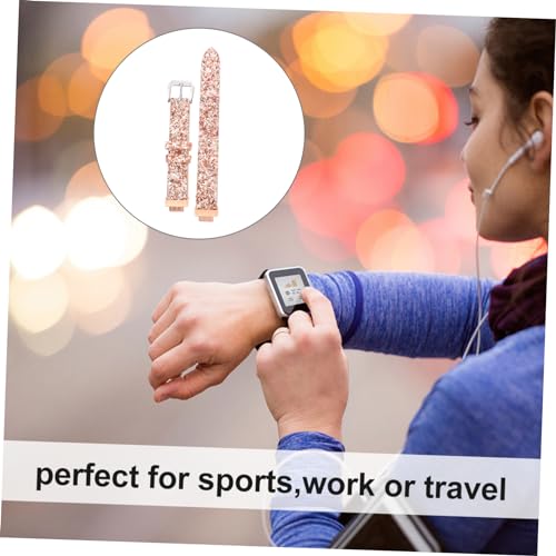 1pc Sequined Watch Strap for Comfortable Replacement Band Elegant Design Easy to Install and Remove Luxurious Look for Fashion for Daily Wear3