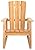 SAFAVIEH Couture Patio San Juan Natural Brazilian Teak Wood Outdoor Adirondack Chair