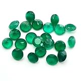 Natural Green onyx Round Cut Loose Gemstone Lot, 6 mm 10 pcs, Green Onyx For Jewelry Making