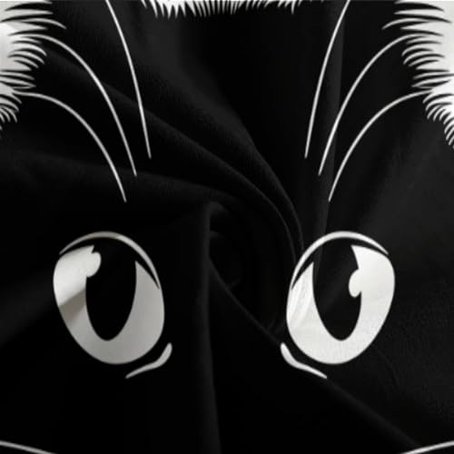Housse de couette chat 3D parure de lit simple microfibre 135x200cm douce - 7