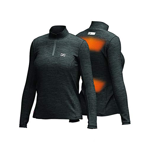 Mobile Warming Women's Heated Ion Baselayer Shirt, Black, Large2