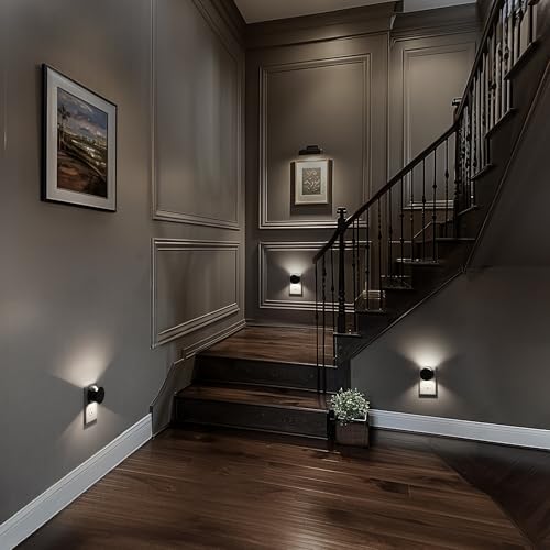 Image of Briignite Night Lights Plug into Wall Dusk to Dawn Sensor Nightlight | [2 Pack] Brightness Adjustable, 5000K Daylight White, Dimmable Plug in Night Light for Bedroom, Hallway, Stairs, Kitchen