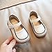 Fashion Autumn Girls Casual Shoes Flat Lightweight Solid Color Hook Loop Dress Shoes Simple Boot 10 (Beige, 7 Toddler)