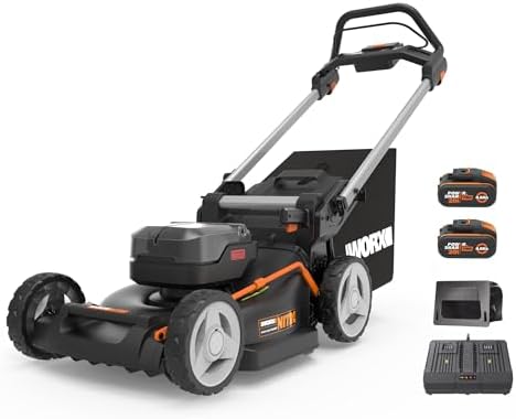 WORX - Cortacésped sin escobillas inalámbrico 20V-2*20V -4Ah - WG...