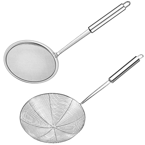 DOITOOL - Cucchiaio per schiuarola, in acciaio inox, per ragni
