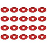 eMagTech 100 Stück M3 Isolierscheiben 8 Mm Außendurchmesser 0,8 Mm Dick Rote Faserdichtungen für die Montage von Motherboards Und Leiterplatten