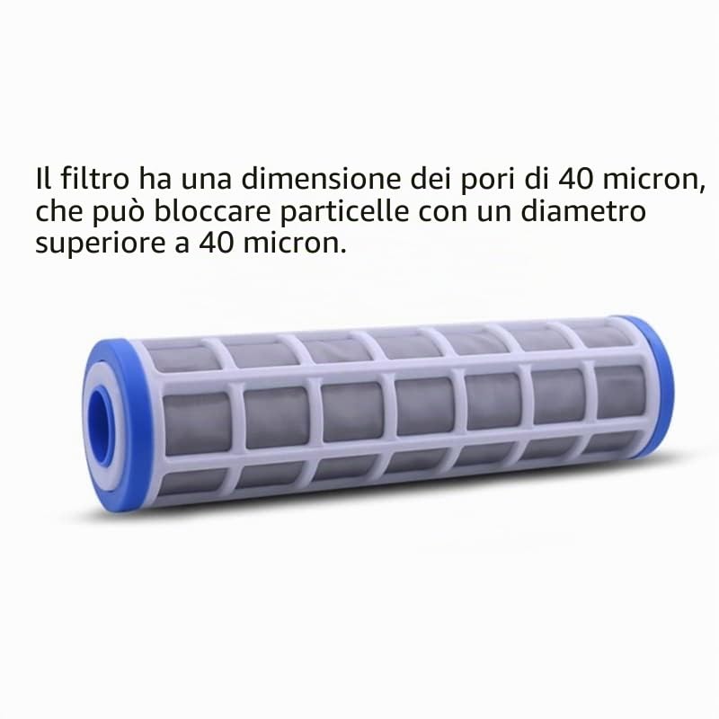 Elemento filtrante purificatore d'Acqua Lavabile Cartucce filtranti a Rete in Acciaio Inossidabile da 10 Pollici Precisione del Filtro 40 Micron