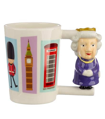 Mug en Céramique - Anse en forme de Reine d'Angleterre