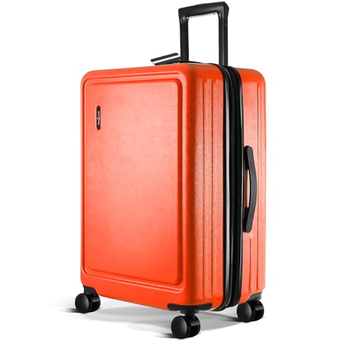 Image of 24 Inch Luggage with Spinner Wheels, Hard Shell Suitcase with TSA Locks for Luggage, Travel Large Suitcase, Expandable Hard Shell Suitcases, Orange