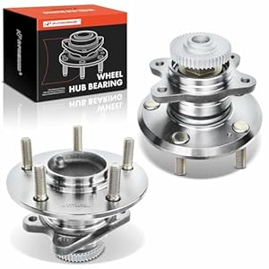 A-Premium 2 x Rear Wheel Bearing and Hub Assembly with ABS Ring & 5-Lug Compatible with Hyundai Azera 2006-2010 – Kia Amanti 2007-2009, Rondo 2007, FWD Only, with 4-Wheel ABS