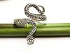 Bague ouverte en argent, motif « serpent », taille 58-18,5, en argent sterling avec gravure, Argent sterling, Aucune pierre précieuse #1