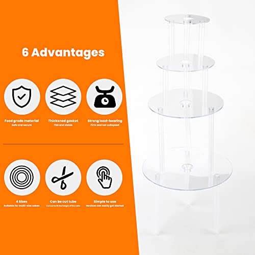 Alzate per Torte 4 Tavole per Dolci Supporti per