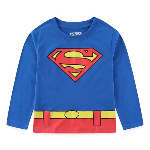 WARNER BROS Justice League Boys 4 Pack Long Sleeve Shirt for Toddler and Big Kids4