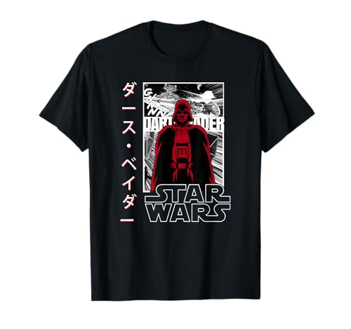 T-shirt Dark Vador Star Wars style manga avec infographie geek