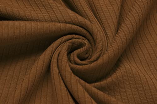 Urru Men's Muscle T Shirts Stretch Classic Ribbed Short Sleeve Casual Slim Fit Polo Golf Shirt Brown L #TOP5