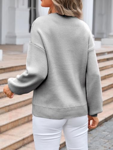 Image of Womens Knitted Pullover Bow Sweater Long Sleeve Crewneck Y2k Casual Bow Top