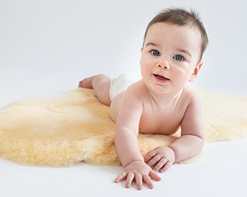 image for Sheepskin Rug for Babies from Woolino, 100% Natural Australian Lambski