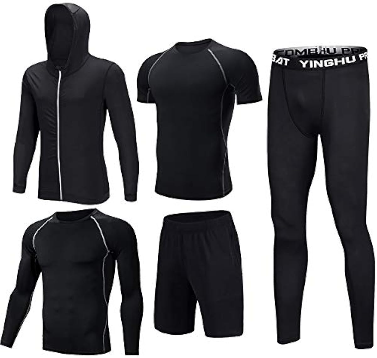 ディーラー トレーニングウェア ワークアウトの服 スポーツスーツ メンズファイブピースフード付きのセーター バスケットボールのトレーニング服を実行します Color A Size Xxxxl 服 ファッション小物 ショップを選択する Littleshopp Com