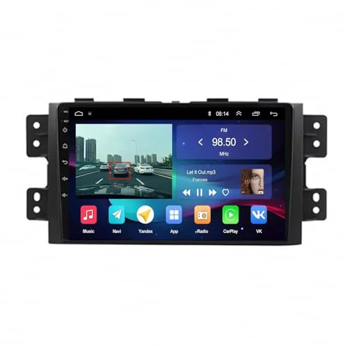 Táctil Pantalla Carplay Coche para KIA Borrego Mohave 2008-2016 Mirror Link, Incell Touchscreen Radio Coche con Bluetooth Radio USB/Eq Comandos Al Volante, 4 Nuclear 2G+32G