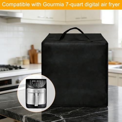 Image of Air Fryer Cover Dust Cover Compatible with Gourmia Air Fryer 7 Qt Large Capacity GAF778 GAF798 GAF716 13.4 inch* 10.6 inch*13.8 inch Heat-Resistant Waterproof Dust-proof Kitchen Appliance Covers