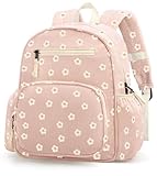 atgark Corduroy Toddler Backpack for Girls 2-5, Preschool Kindergarten Backpack - Cute Kids Backpacks for Girls 13.7' H Fit Folder