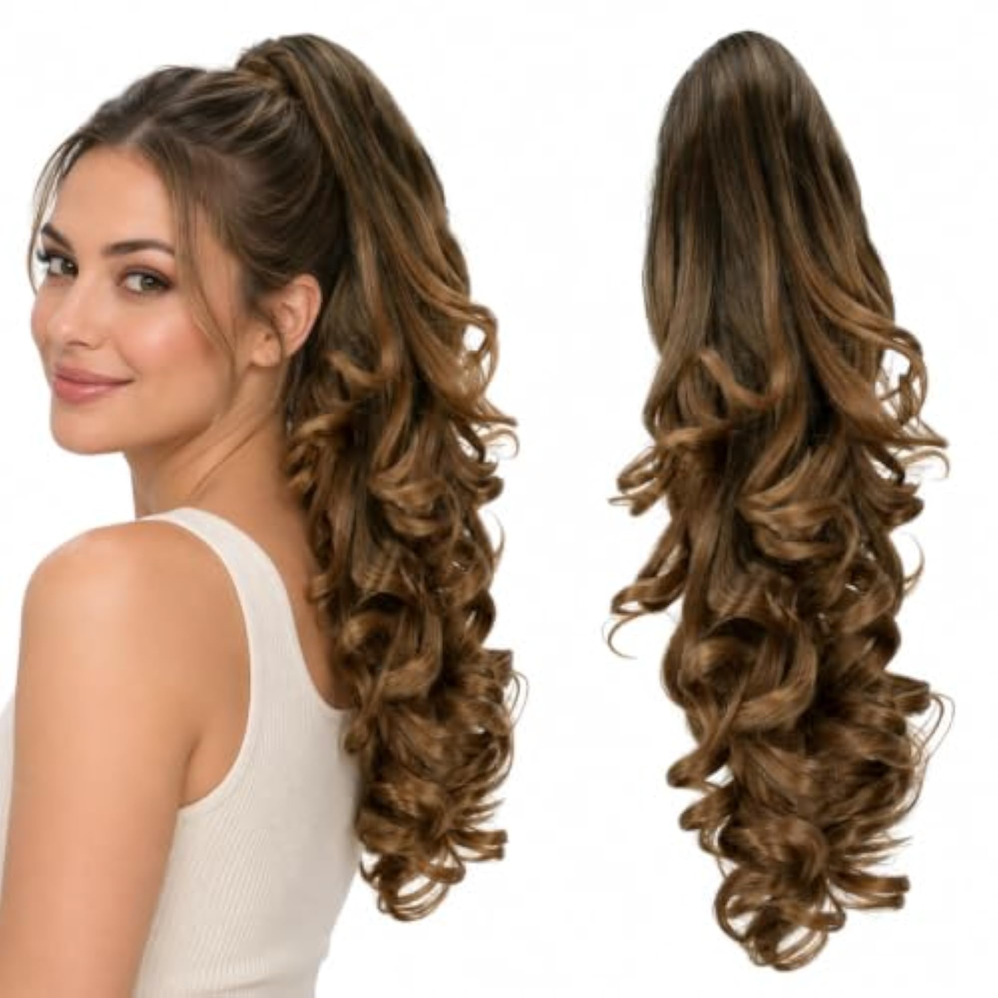 20" Hair Piece Pony Tail Clip On Extension