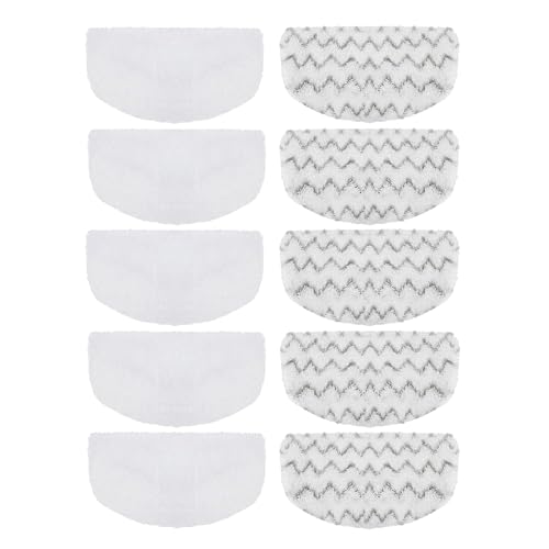 Image of 10 PACK Steam Mop Replacement Pads Compatible with Bissell Powerfresh Steam Mop 1940 1806 1544 2075 2685A 2181 2814 Series, Model 1940A 1940W 19405 2075A 2685A 5938, Microfiber Washable, Reusable