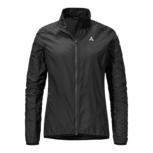 Veste Schöffel Cannobio WMS noire 50 coupe-vent imperméable manteau outdoor femme