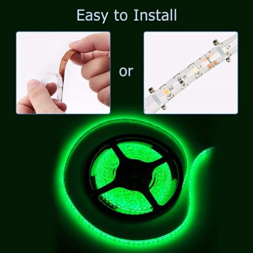 Favolcano Led Strip Light Green Ip65 Waterproof 12V Dc Smd 3528 600 Leds 120Leds/M 16.4 Ft/5M Flexible Led Tape For Home Kitchen Bedroom Decoration (Adapters Or Connector Not Included) #TOP3
