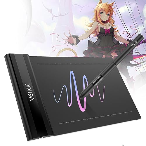 Amazon | VEIKK S640 ペンタブ 6×4インチ スマホ対応 持ち運び便利 板