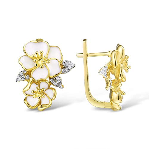 Boucles d'oreilles orchidée blanche idéales pour sublimer vos soirées