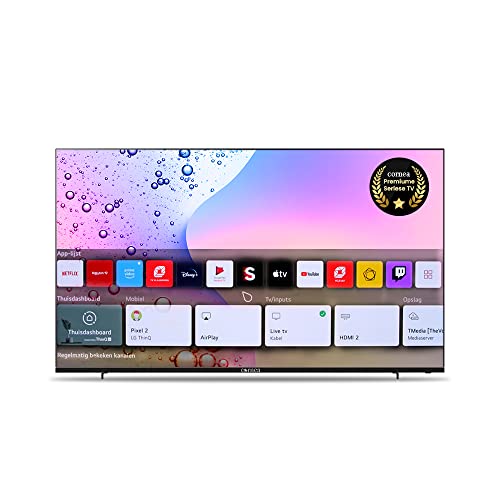 Cornea Premium Series 139cm (55 inches) Bezelless 4K Ultra HD WebOS Smart LED TV (Black)