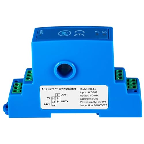 Transmetteur de courant à effet Hall 4mm DC 0-10A vers sortie 0-5V pour rail DIN