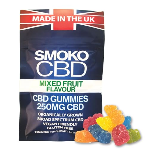 SMOKO CBD Gummies â€“ 250mg Total | Vegan, Gluten-Free 
